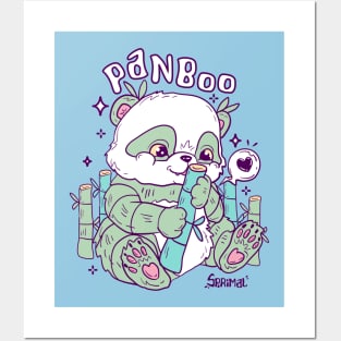 Panboo - Bamboo Panda pun vector artwork Posters and Art